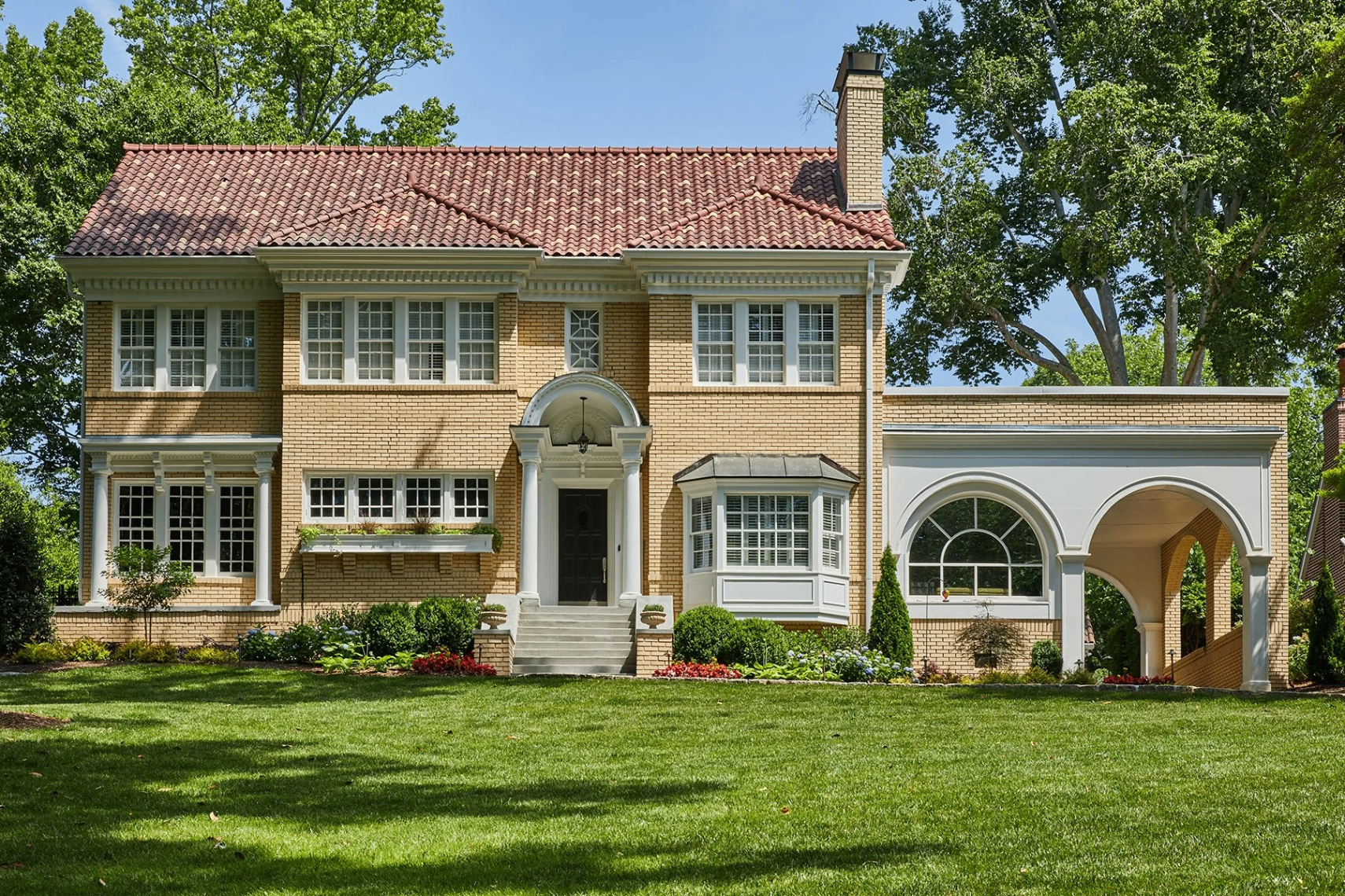 Historic Druid Hills Mediterranean expansion exterior.